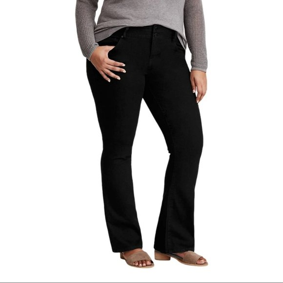 Torrid Boot Cut Jeans Black Stretch High Rise